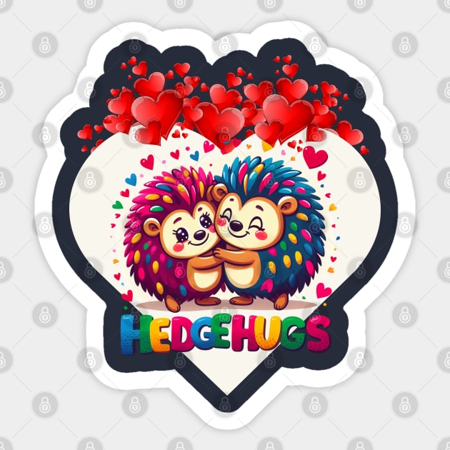 Valentine Hedgehog Valentine Hedgehog 2024 Sticker by BukovskyART